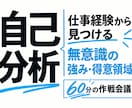 自己分析で無意識の強み・得意領域の仮説を発見します 経験3年以上｜業務を分解し、ついやる行動を言語化 イメージ1