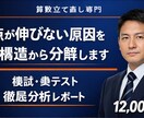 中学受験|模試・塾テスト徹底分析レポート作成します 【算数】の弱点と優先順位を明確化します イメージ1