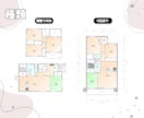 分かりやすい間取り図面制作いたします 普段マイソクや図面の提案、作成をしている建築士&ICです。 イメージ2
