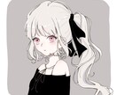 綺麗系、可愛い系の女の子のアイコン等作成いたします デフォルメ、等身ございます！SNSなどにお使いいただけます◎ イメージ2