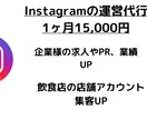 instagramなどのSNS運営代行を行います 企業様の求人や飲食店経営者様の集客に繋がるよう運営します イメージ1
