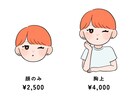ゆるくてポップな似顔絵描きます SNSで使いやすい♪ リアル過ぎずゆるい似顔絵イラスト イメージ3