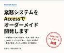 Accessで業務システムオーダーメイド開発します 既製ソフトに業務を合わせない。業務に合わせたツールを作る イメージ1
