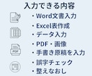 Word・Excel入力代行いたします 丁寧・正確に入力代行！手書き原稿やPDFもお任せください イメージ2