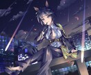 背景付きキャラクターイラストを制作致します 幅広く使用出来るキャラクターイラストを作成します。 イメージ3