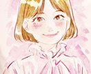 プレゼントに最適な似顔絵描きます 優しくて鮮やかな水彩の似顔絵を イメージ3