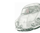 車（オートバイ）のイラストを精密な線画で描きます デジタルの時代でも手描きの味わいは格別なものです イメージ2