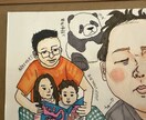 写真から、八切りサイズのコラージュ原画を制作します 写真10枚＋アイテム3点まで／存在感のある一枚にまとめます イメージ2
