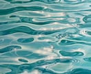 静かな海を描く油絵　一点ものになります 穏やかな海の色が心を静かに包みます イメージ2