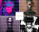 ダーク系闇女子アイコン作成いたします SNSの別アカウントで人気！闇キャラアイコン作成します！ イメージ4
