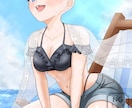 フィッティング量産一枚絵【水着】を描きます Vtuber / Vライバーさんに大人気の量産シリーズです！ イメージ3