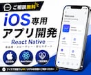 iOSアプリを低価格で開発いたします 【先着3名 10万▶︎2.5万円】公開まで丁寧にサポート イメージ1