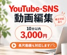 Youtube動画・SNS動画を編集します ご要望に寄り添い丁寧に編集いたします イメージ1