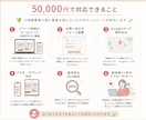評価5.0★女性らしいデザインのHPを作成します はじめての方にも安心。名刺がわりのやさしいホームページ制作 イメージ2