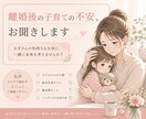 モラハラ・離婚相談｜経験談お話しします 離婚したいけど、子どもやお金のことが不安な方へ イメージ3