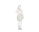 おしゃれでシンプルな人物描きます シンプルだけど伝わる！ゆるっとイラスト⭐︎ イメージ4