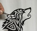 切り絵、ステッカー、ステンシルシート作成致します ハンドメイドなので1点ものです。 イメージ6