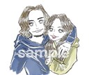 シンプルな似顔絵イラスト描きます 商用可◎線画風タッチでお洒落にお描きします！ イメージ1