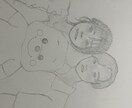 似顔絵やイラストで笑顔にさせますます 私が描く似顔絵は、モナリザのようによく目が合います。 イメージ5