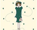 可愛い女の子描きます レトロでポップなオリジナルイラストを描きます イメージ4