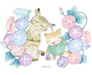 商用可！透明水彩でゆるかわペットイラスト制作します ご家族へのプレゼント／配信グッズ／インテリア／雑誌／HPなど イメージ2
