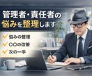 経営者・管理者の思考を整理します 現場と経営の詰まりを言語化します イメージ1
