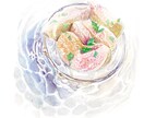 美味しそうなフードイラストをアナログ水彩で描きます 美味しそうなフードイラストを水彩で！低価格でお受け致します！ イメージ5
