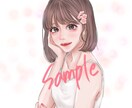 SNS♡配信♡アイコン♡ヘッダー♡イラスト描きます 可愛くて綺麗、うるうるお目目のデザインを イメージ2