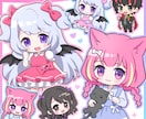 SD、ミニキャラ、ちびキャライラスト作成します ２〜２.５等身のSDキャライラスト作成します イメージ1