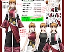 収益化OK！Live2D用パーツ分け立ち絵描きます youtube・IRIAM・配信用立ち絵のパーツ分け イメージ3