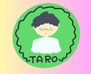 絵本の主人公みたいなお名前似顔絵ステッカー作ります 絵本に登場するような優しい雰囲気のお名前入り似顔絵ステッカー イメージ3