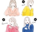 ニュアンスのある繊細な人物イラストを描きます しっかりヒアリング！アイコン、広告、挿絵におすすめ！ イメージ5