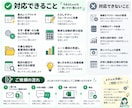 お手持ちのExcel表を見やすく整理・改善します 既存の表を使いやすく整え、集計や入力も改善します イメージ3