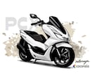 バイクイラスト(デフォルメ調)短納期で作成致します どんなバイクでも対応。プレゼントにも★ イメージ4