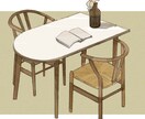 インテリアイラスト作成いたします インテリア、家具のイラストを受注しております。 イメージ3