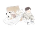 お写真を元に線画イラストを描かせていただきます 写真もいいけど、イラストでしか出せない魅力を〜 イメージ10
