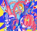 商用利用可‼️ポップでカラフルなイラスト描きます グッズ用イラスト、1枚絵、アイコンetc..... イメージ2