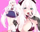女の子を中心にSNS用アイコン・ヘッダー描きます 動画配信者さんや歌い手さんにオススメです！ イメージ1
