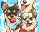 ペット似顔絵制作いたします 大切な家族の一員であるペットちゃんをこだわりのイラストに♪ イメージ1