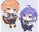 ポップでかわいい2頭身イラスト描きます SNSアイコン、動画や配信用、グッズなど様々な用途に イメージ3