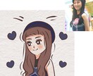 写真を元にかわいい似顔絵イラスト描きますます ☆アイコンや名刺、ブログなどに！ イメージ7