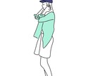 主に人物、ペットの線画イラスト書きます 初心者ですがそれでもよければ、修正もなるべく無制限で！ イメージ4