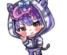 可愛いディフォルメイラスト描きます 髪がつやつやのデフォルメ（全身）イラストを描きます イメージ9