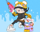 個性◎ポップでかわいいカートゥーンイラスト描きます 人物•動物やモンスターまでご希望用途に合わせてイラスト制作 イメージ4