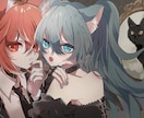 可愛い女の子のイラスト、キャラデザ描きます Vや歌ってみた動画などにイラストが欲しいかた！ イメージ2