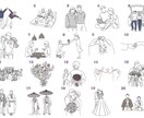 結婚式オープニングムービー（おしゃれな絵）作ります DVD発送無料　修正何度でもOK イメージ11