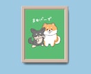 愛犬のゆるかわデフォルメイラストをお描きします グッズやアイコンに！うちの子のキャラクター風イラストを イメージ4