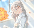儚く透明感のあるイラストを制作します あなたの大切な一枚を、空気感まで大切に描きます イメージ2