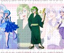 配信者様向け等身イラストを作成します 立ち絵、1枚絵、アイコンなんでもお任せください！ イメージ3