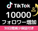 TikTokフォロワー10000人増加させます ◎即発注◎1フォロワー1円で増加させていただきます！ イメージ1